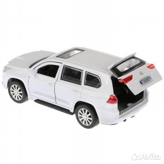 Модель Lexus LX 570 белый Технопарк
