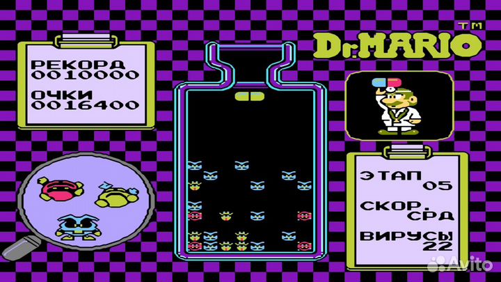 Игра Dr.Mario для Dendy