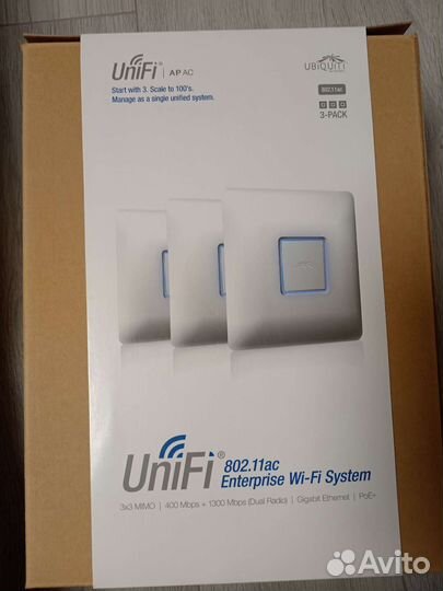 Точка доступа Wi-Fi Ubiquiti UniFi apac 3-pack