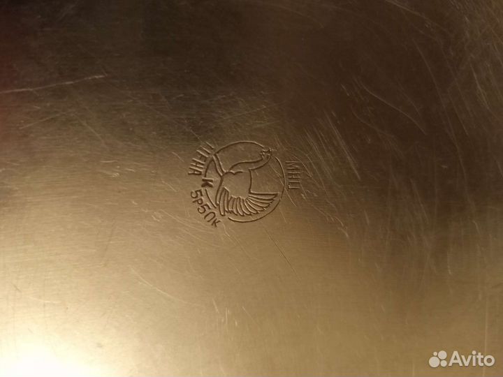 Поднос мельхиоровый