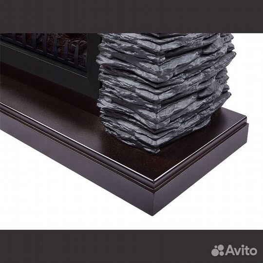 Портал Firelight Porto 25 камень черный, шпон венг