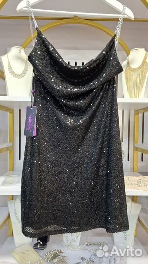 Чёрное платье женское 44 размер