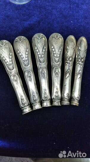 Ручки от вилок ложек набор серебро