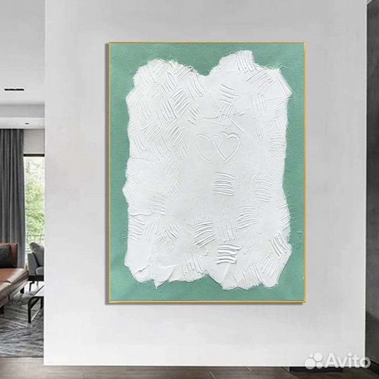 Картина маслом текстурная абстракция