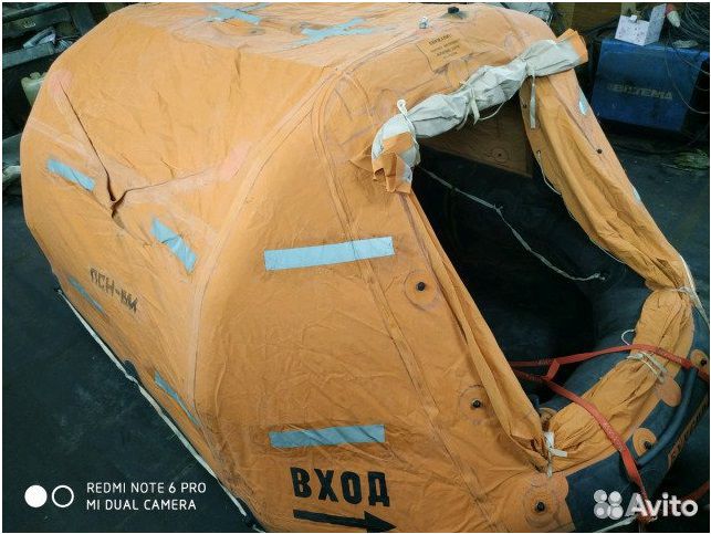 Морской спасательный плот ПСН-6м.(6 мест)