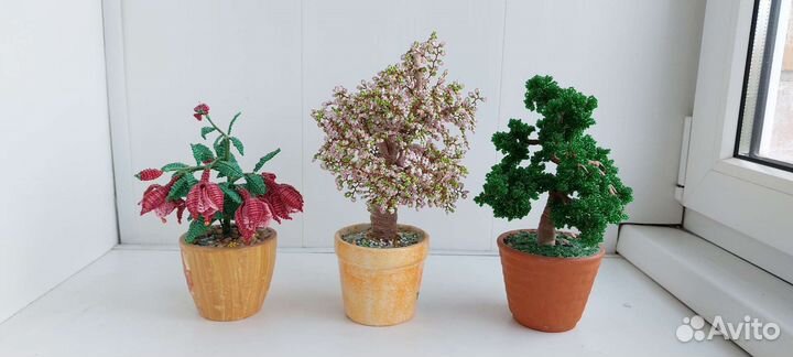 Дерево бонсай из биссера