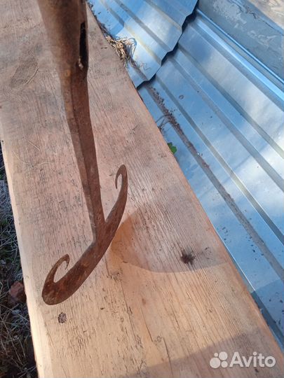 Старинная кованая тяпка