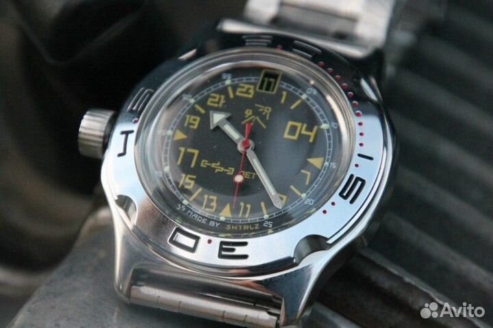 Часы Амфибия-Восток -символика мотопортала Oppozit