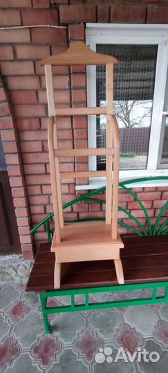 Вешалка напольная деревянная из бука. Торг уместен