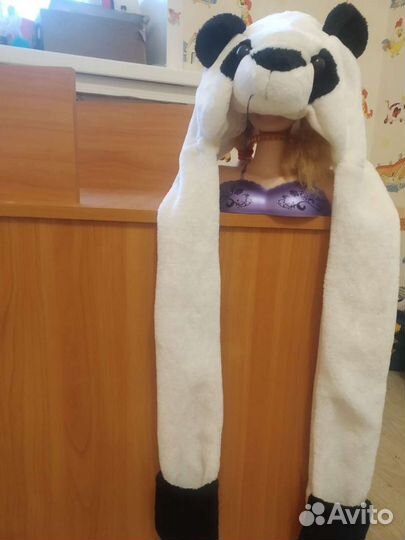 Шапка с варежками(новая)