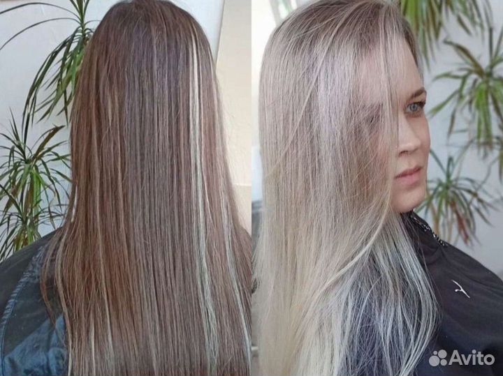 Модель на окрашивание волос