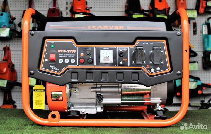 Генератор Бензиновый carver PPG-3900