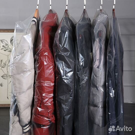 Чехлы полиэтиленовые для одежды и химчисток 90х60