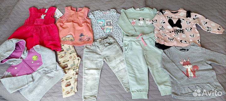 Одежда пакетом для девочки 86 92