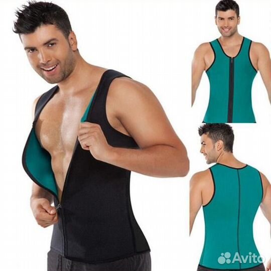 Мужская майка для похудения на молнии Hot Shapers