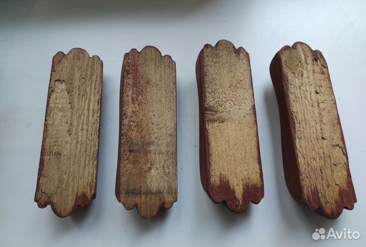 Деревянные накладки, декор 4 шт