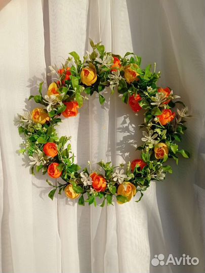 Венок декоративный, пасхальный, праздничный декор