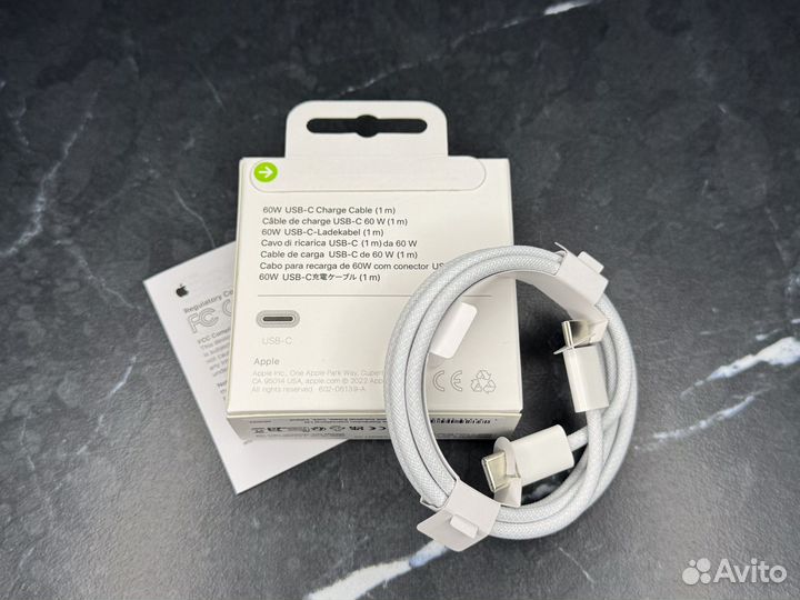 Кабель Apple USB-C 60W Tape-C + доставка