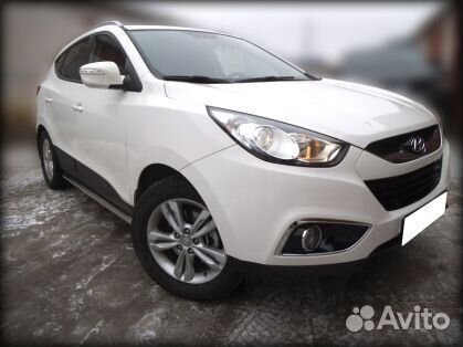 Пороги труба d-60 Hyundai IX-35