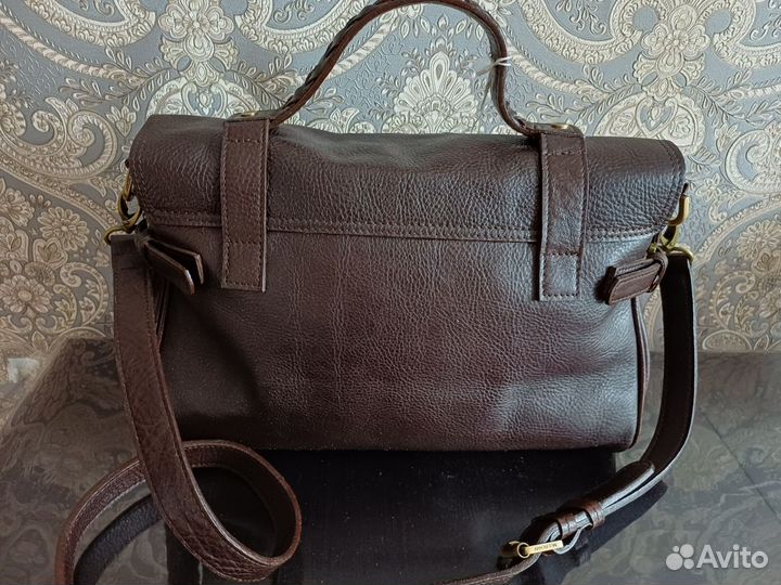 Кожаная сумка в стиле Mulberry