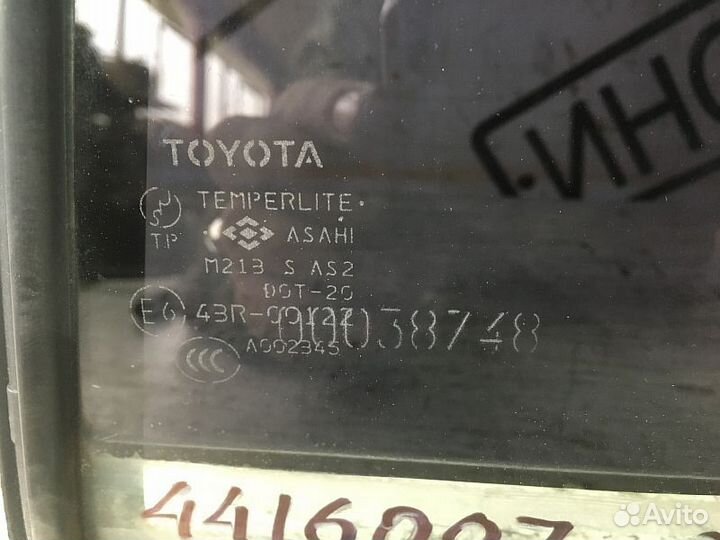 Стекло двери задней глухое Тойота Прадо 120