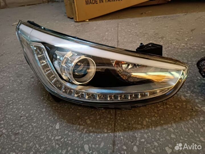 Фары Хендай Солярис 10-14 г.в. диодная