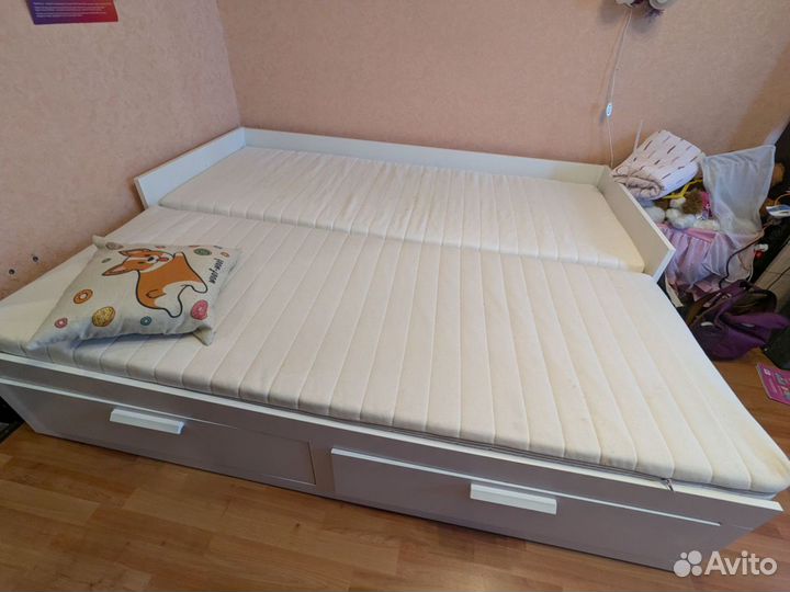 Раздвижная кровать кушетка Бримнэс IKEA 80/160*200