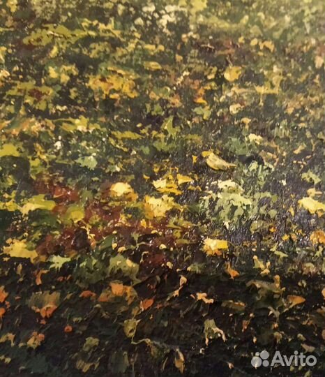 Картина маслом на холсте Осенний пейзаж