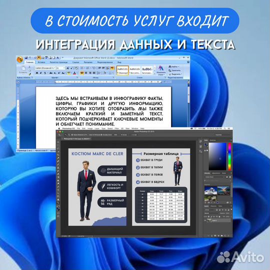 Инфографика для маркетплейсов ozon, wildberries