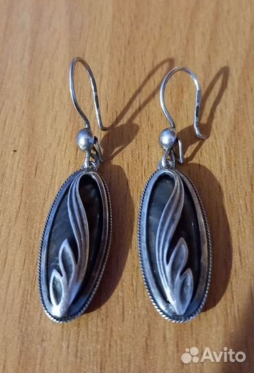 Серьги серебро СССР