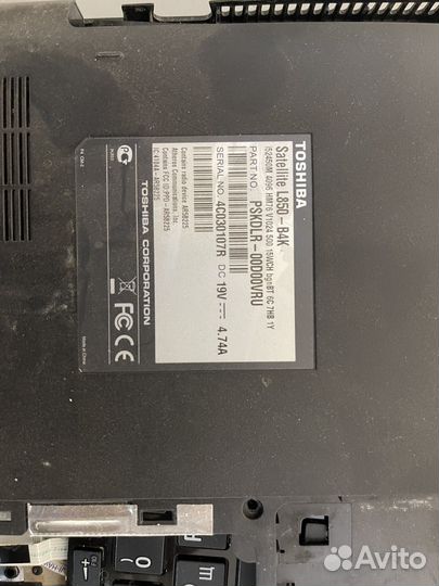 Запчасти для ноутбука Toshiba Satellite L850-B4K