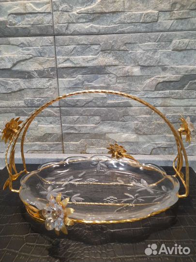 Блюдо Swarovski(Cristal Union)