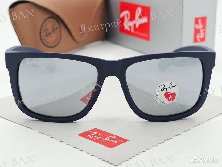 Очки Ray Ban 4165 Justin Polarized Silver Mirror