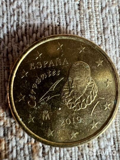 Монеты 10 евроцентов Испания