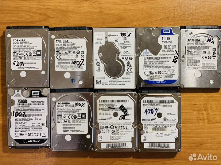 Жесткие диски, универсальные. (1000 гб-120 гб)