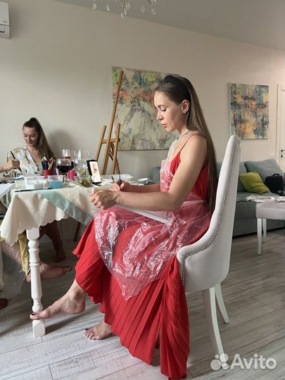 Арт вечеринка, мастер класс по рисовпнию