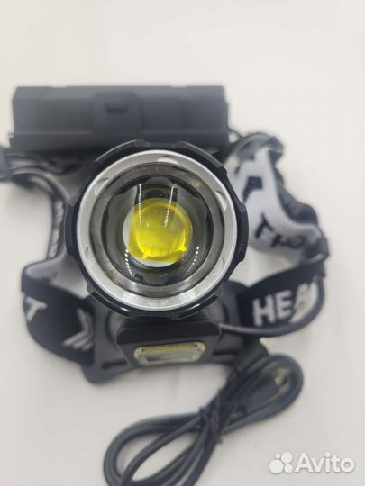 Мощный налобный фонарь Т 37 со светодиодом Р100