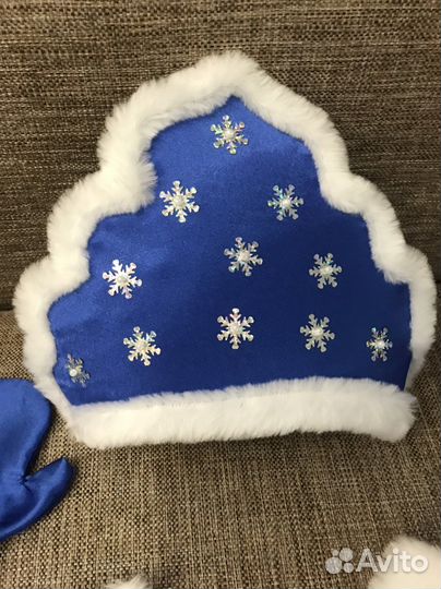 Новогодний костюм для девочки Снегурочка 4-6 лет