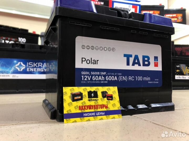 Аккумулятор TAB Polar (Словения) 60Ач 600А