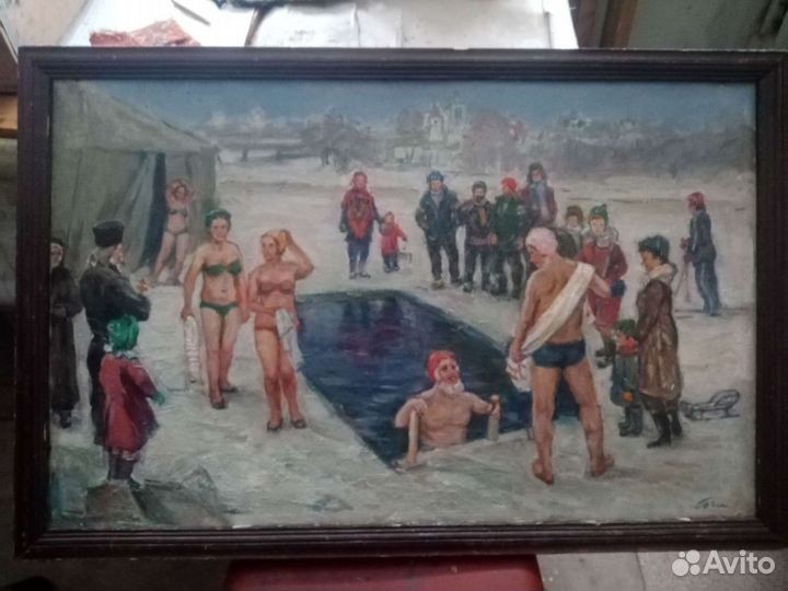 Картина маслом на холсте без рамы