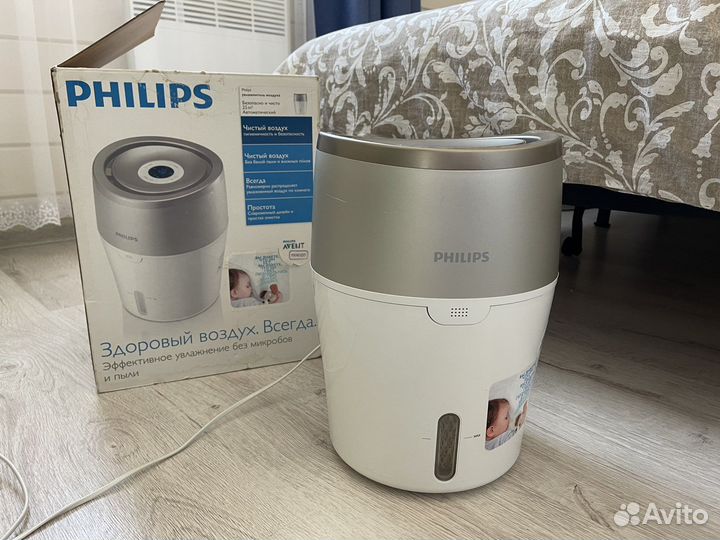 Увлажнитель воздуха Philips HU4803/01, белый/серый