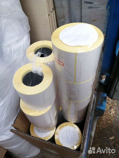 Термоэтикетки 75х120 250 и 300 наклеек