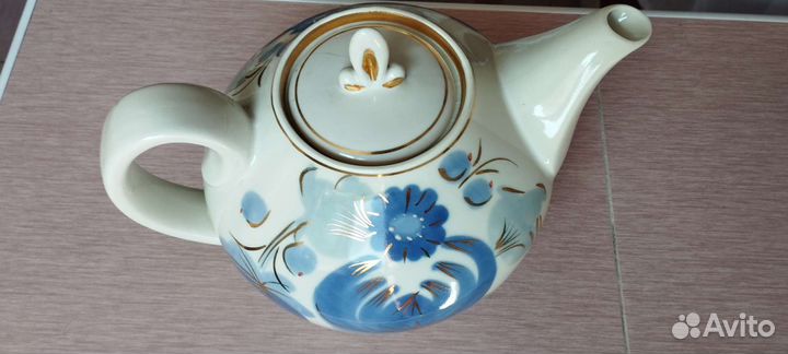 Чайник заварочный СССР Большой 3л Городецкий фарфо