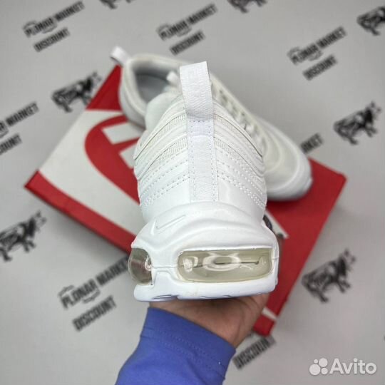 Оригинал 42,5 eu Nike air max 97 'triple white'