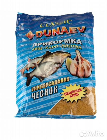 Прикормка Дунаев Classic Универсальная Чеснок