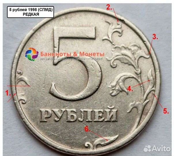 Монета 1998г