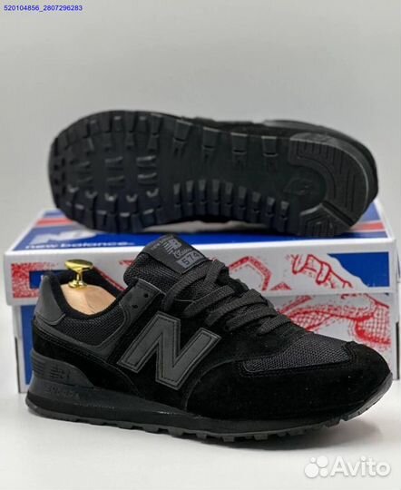 Кроссовки New Balance 574 Black (Арт.23362)