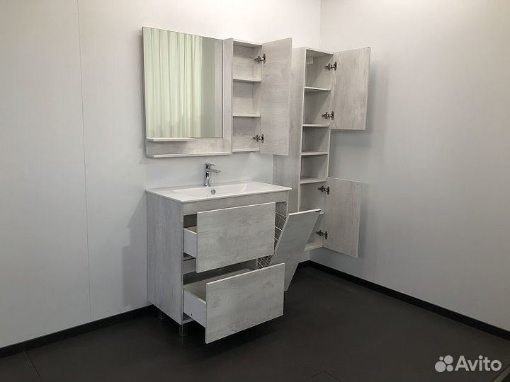 Зеркало со шкафом Comforty Верона 90 00004136714 Дуб белый