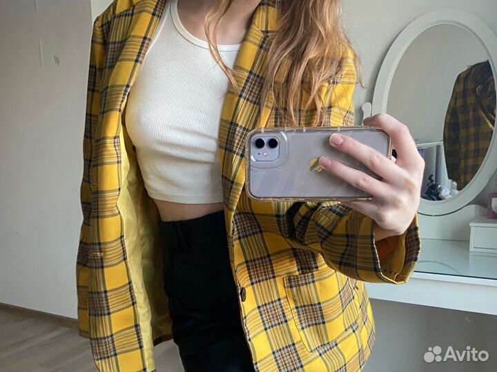 Винтажный оверсайз пиджак