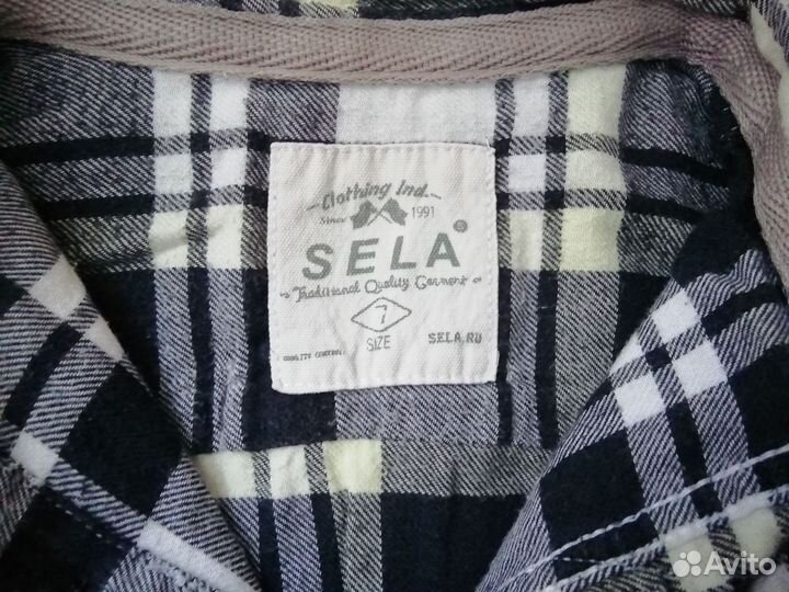 Рубашка фланелевая для мальчика, 7 лет